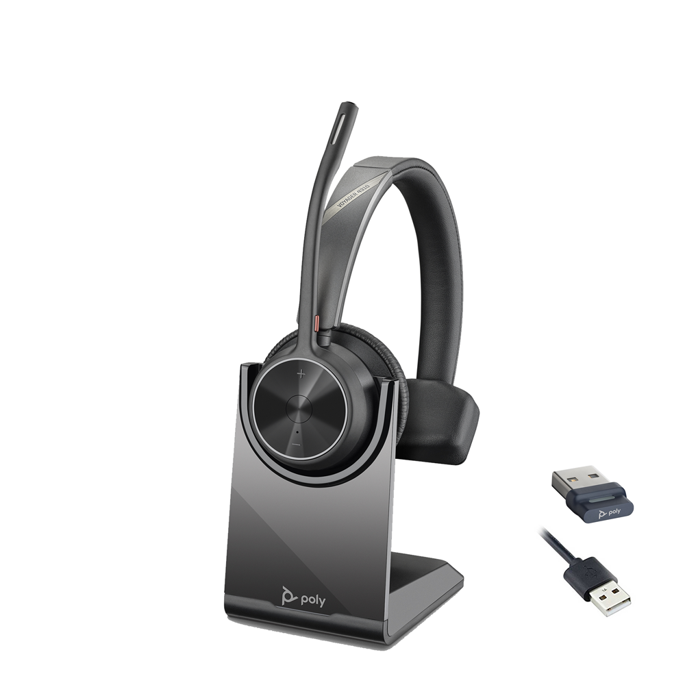 POLY VOYAGER FOCUS 2 UC USB-A CHARGE STAND WIRELESS HEADSET