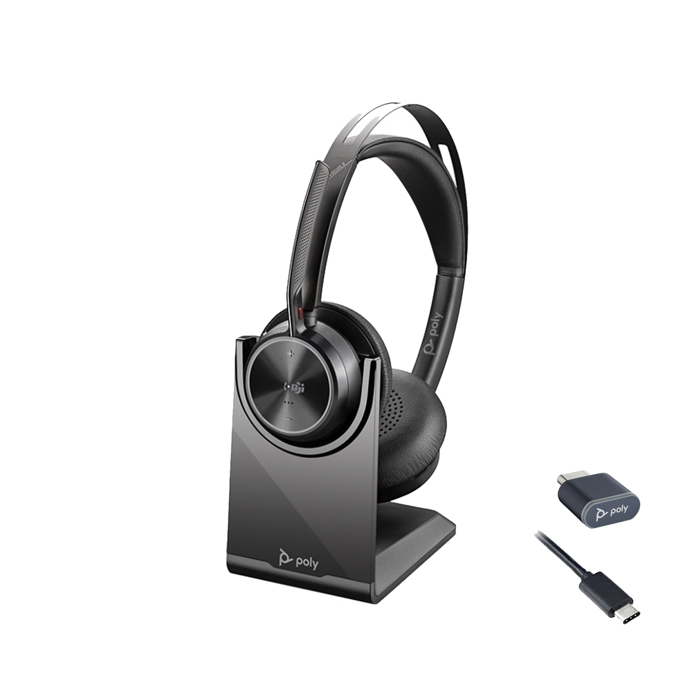 POLY VOYAGER FOCUS 2 UC USB-C CHARGE STAND WIRELESS HEADSET