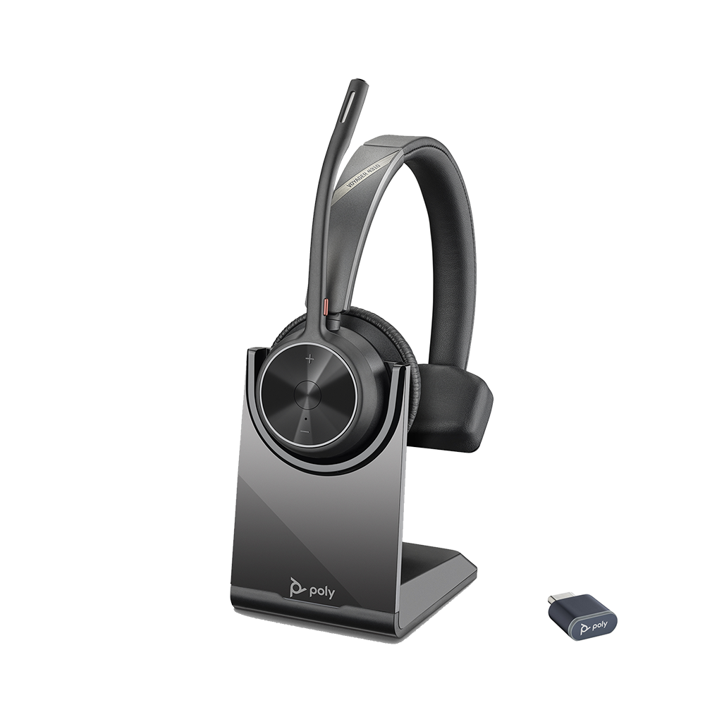 POLY VOYAGER 4310 UC USB-C, CHARGE STAND, MONO BLUETOOTH HEADSET WITH BT700