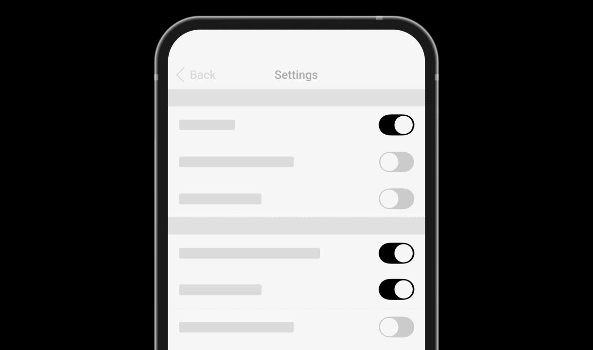 Configuring via toggles in Ajax mobile and desktop apps